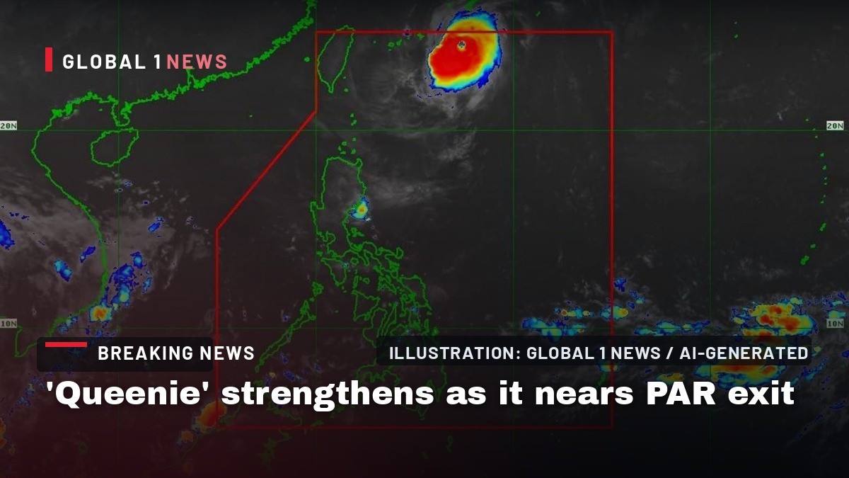 ‘Queenie’ strengthens as it nears PAR exit