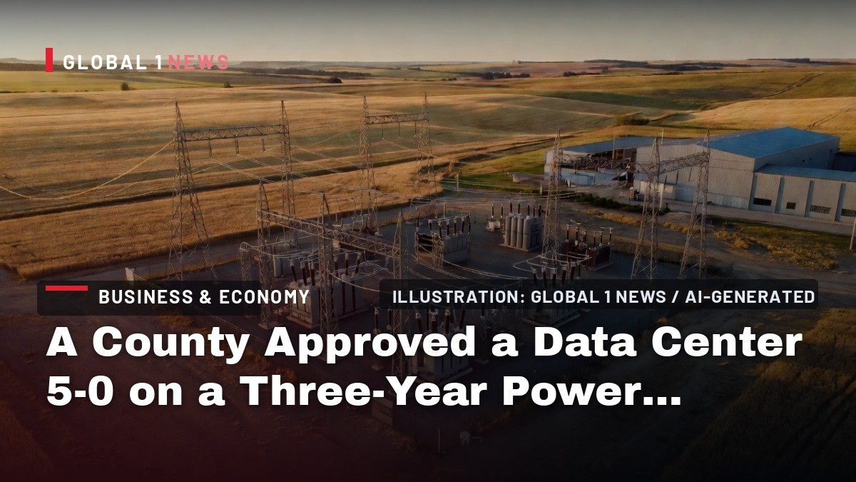 A County Approved a Data Center 5-0 on a Three-Year Power Letter