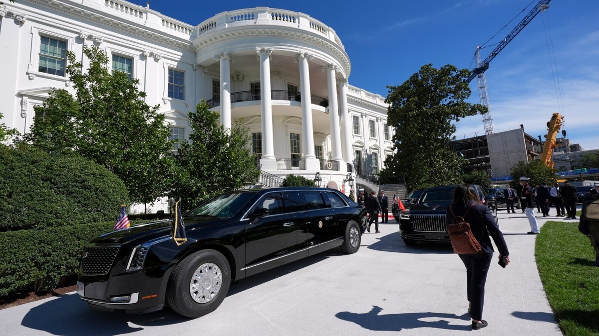 The motorcade of President Donald Trump departs the White House en route to the National Archives to greet China's President Xi Jinping and his wife Peng Liyuan, Friday, September 25, 2026, in Washington. Photo: AP