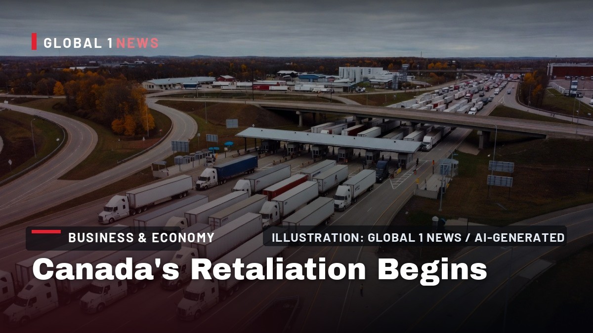 Canada's Retaliation Begins: Dollar-for-Dollar Tariffs Hit U.S. Goods at Midnight
