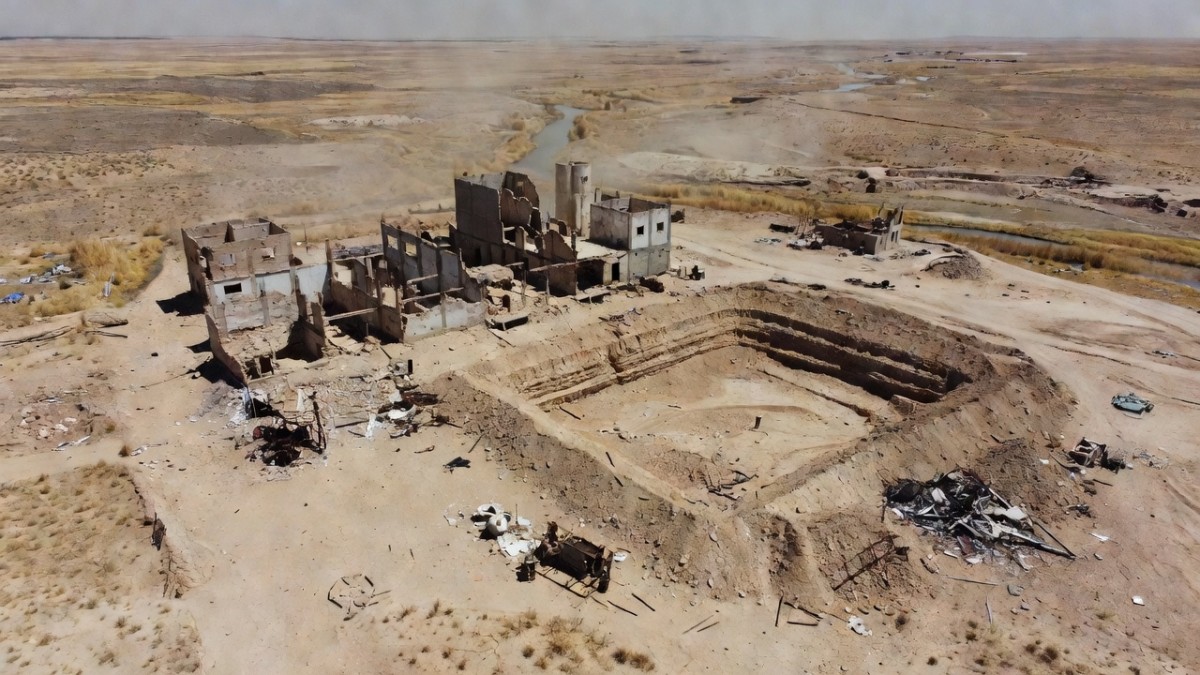 The site of Syria's covert al-Kibar nuclear facility in Deir Ezzor province