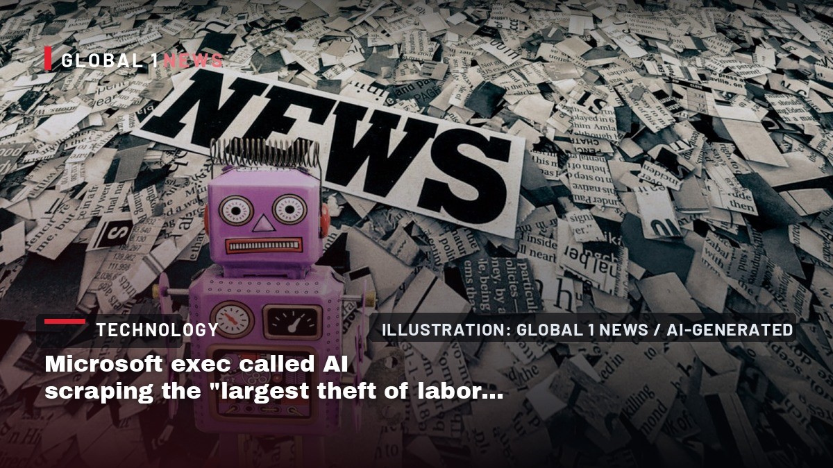Microsoft exec called AI scraping the “largest theft of labor in human history”