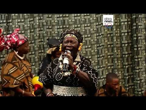 Mariam Bagayoko, the 88-year-old Nightingale of Beledougou, performing on stage