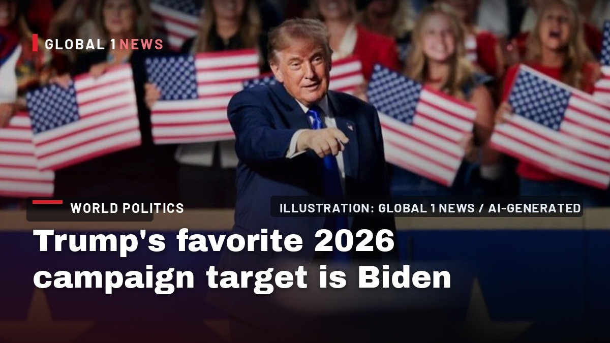 Trump's favorite 2026 campaign target is Biden: nearly 900 mentions and counting