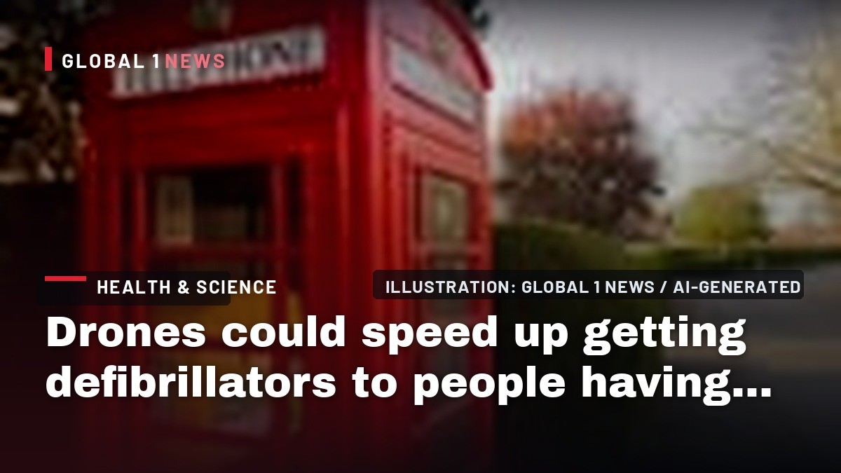 Drones could speed up getting defibrillators to people having cardiac arrests, study suggests