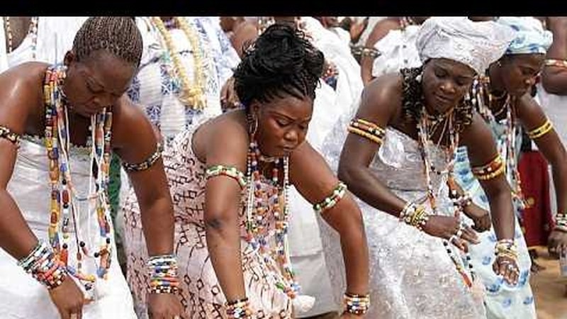 The annual Ekpessosso sacred stone ceremony of the Guin people near Aneho, Togo