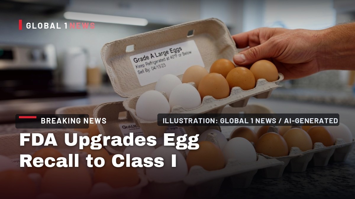 FDA Upgrades Egg Recall to Class I: 19 Million Eggs Tied to Drug-Resistant Salmonella in 17 States