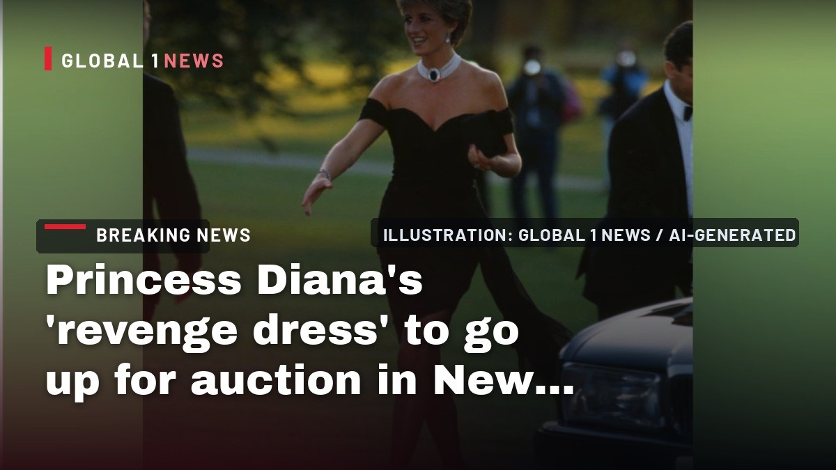 Princess Diana’s ‘revenge dress’ to go up for auction in New York City