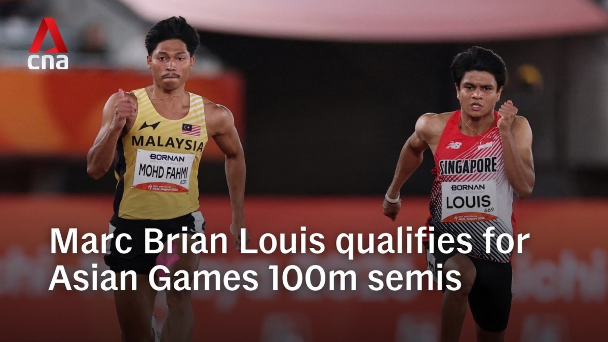 Singapore Sprinter Marc Brian Louis Advances to Asian Games 100m Semifinals in Nagoya