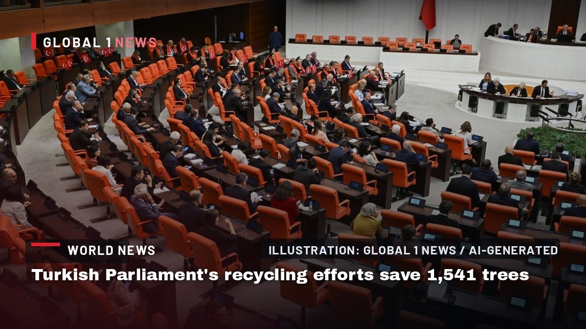 Turkish Parliament's recycling efforts save 1,541 trees