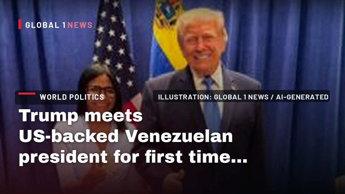 Trump meets US-backed Venezuelan president for first time since Maduro seized
