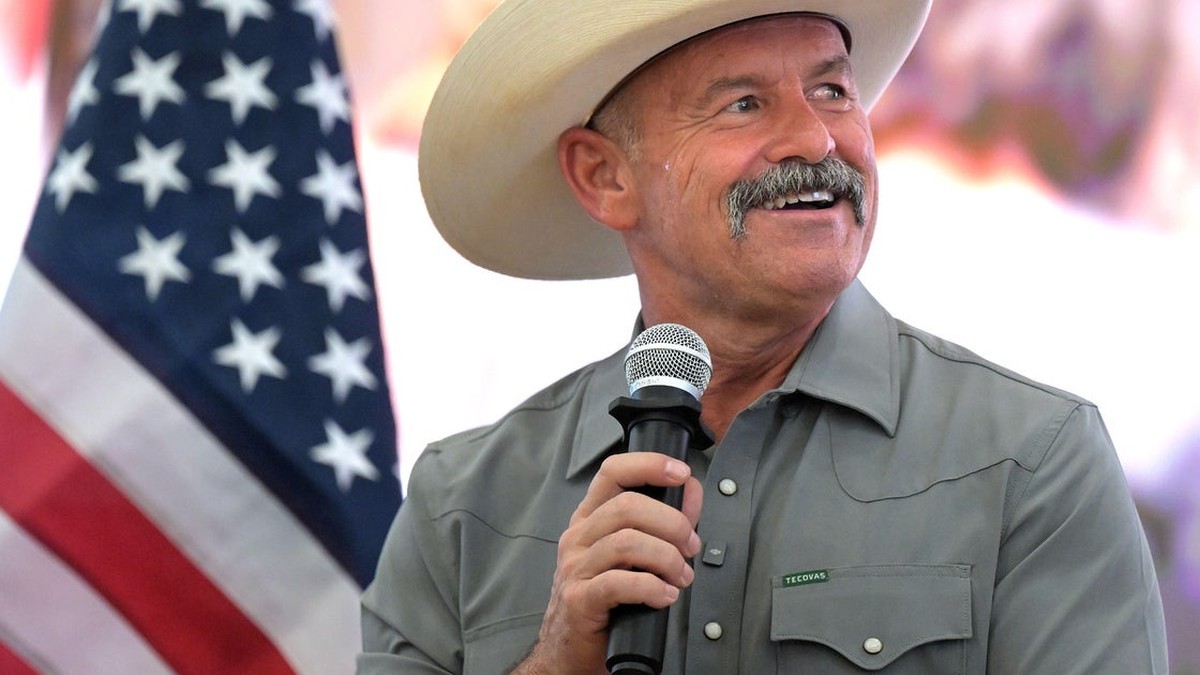 Riverside County Sheriff Chad Bianco speaks during a public appearance. Photo: Getty Images via CBS News Los Angeles
