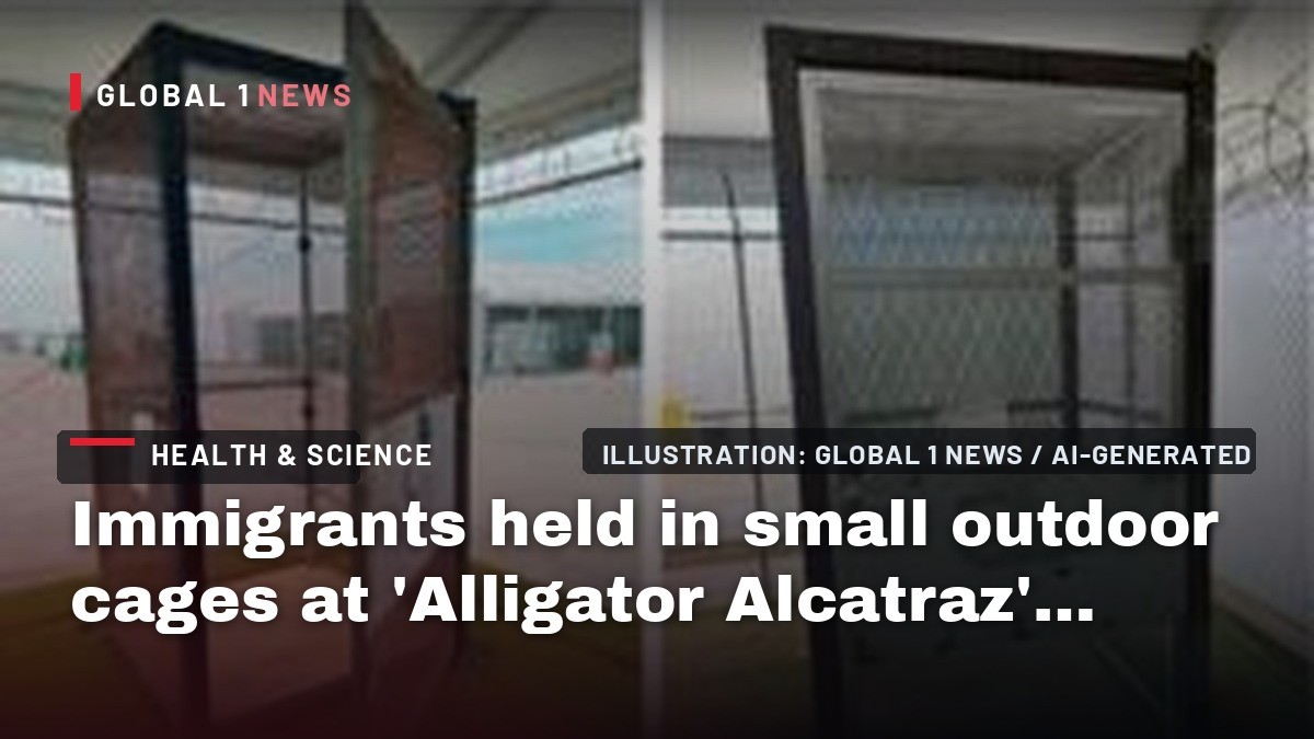 Immigrants held in small outdoor cages at 'Alligator Alcatraz' in Florida, investigators find