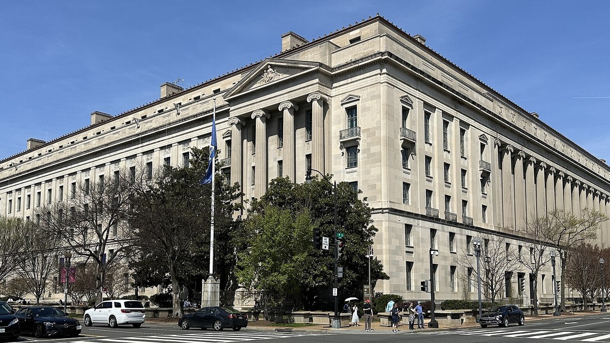 The Robert F. Kennedy Department of Justice Building in Washington, D.C. The Justice Department is a named defendant in the lawsuit. Photo: APK via Wikimedia Commons, CC BY 4.0