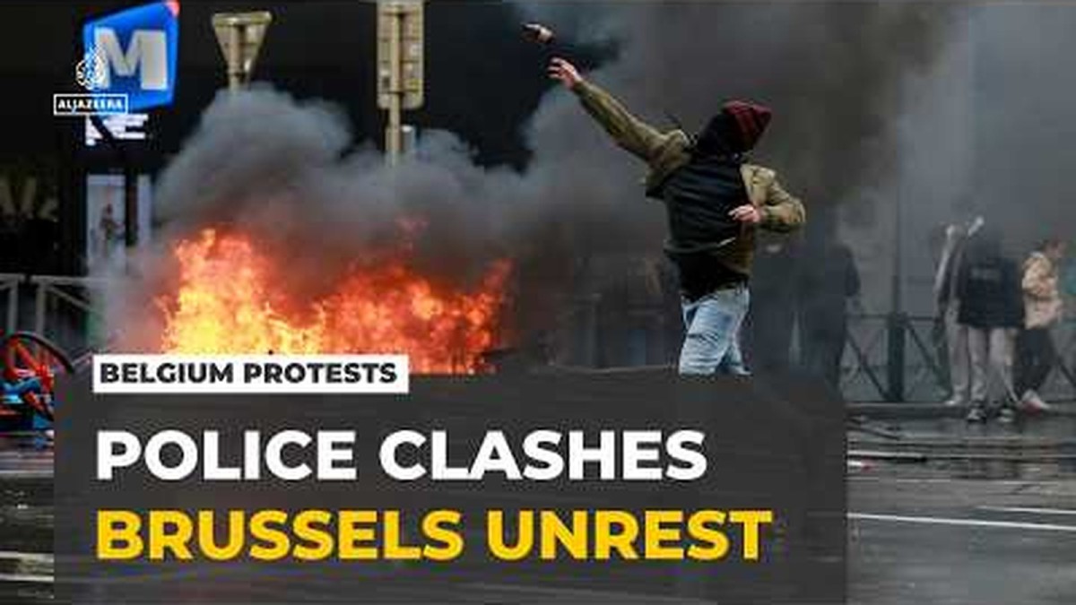 Belgium protests spark police clashes in Brussels over education demands