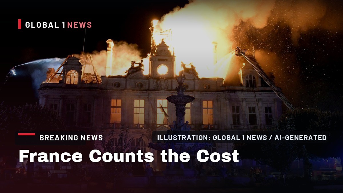 France Counts the Cost as a 143-Year-Old Town Hall Burns and 550,000 Take the Streets