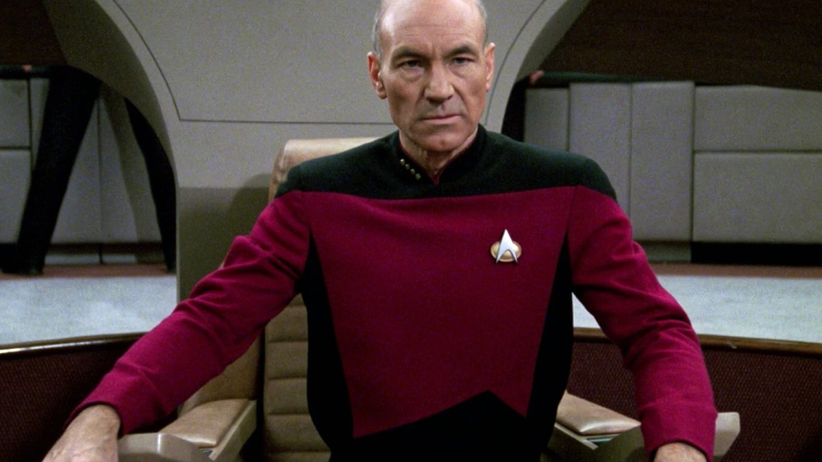 Patrick Stewart as Captain Jean-Luc Picard in Star Trek: The Next Generation. Photo: CBS Photo Archive/CBS/Getty Images