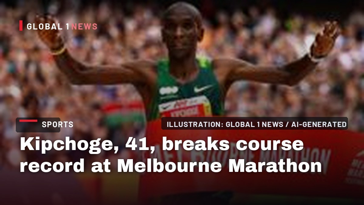 Kipchoge, 41, breaks course record at Melbourne Marathon