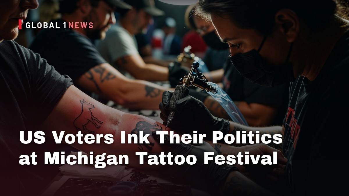 US Voters Ink Their Politics at Michigan Tattoo Festival