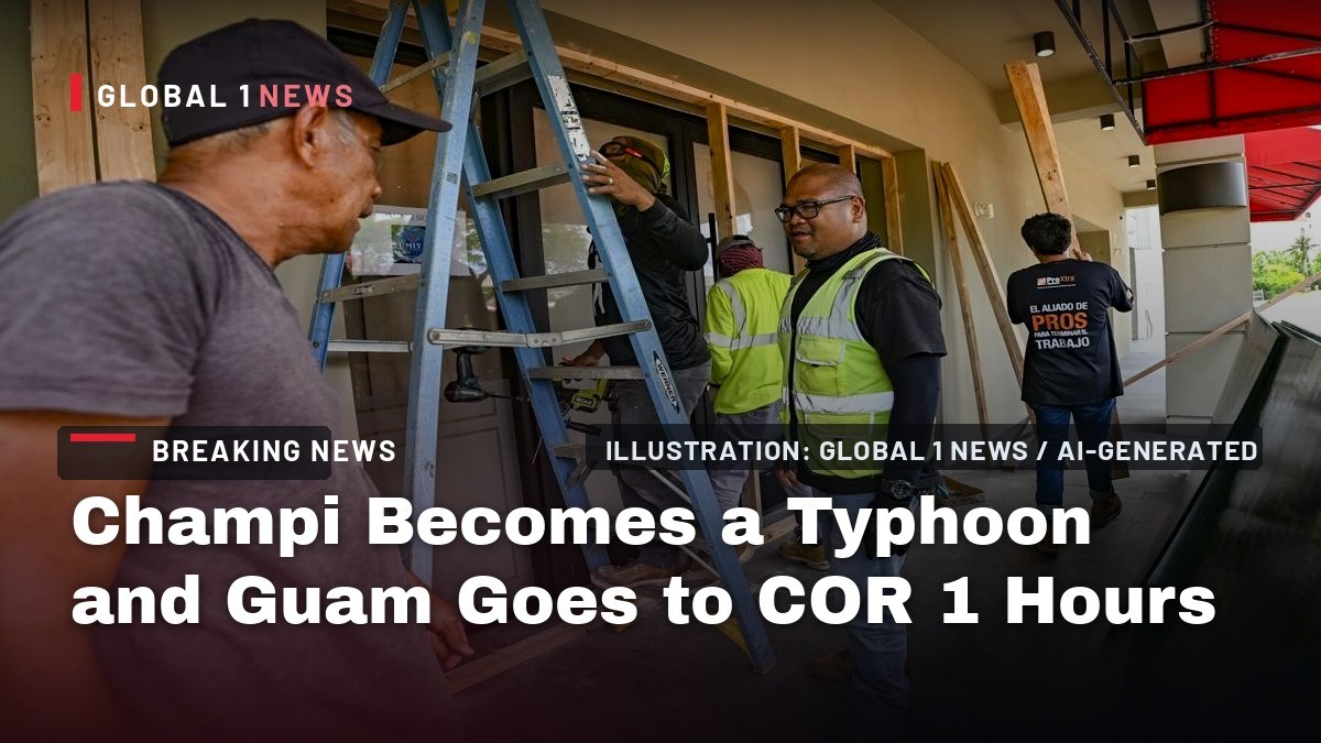 Champi Becomes a Typhoon and Guam Goes to COR 1 Hours Before a Category 3 Pass