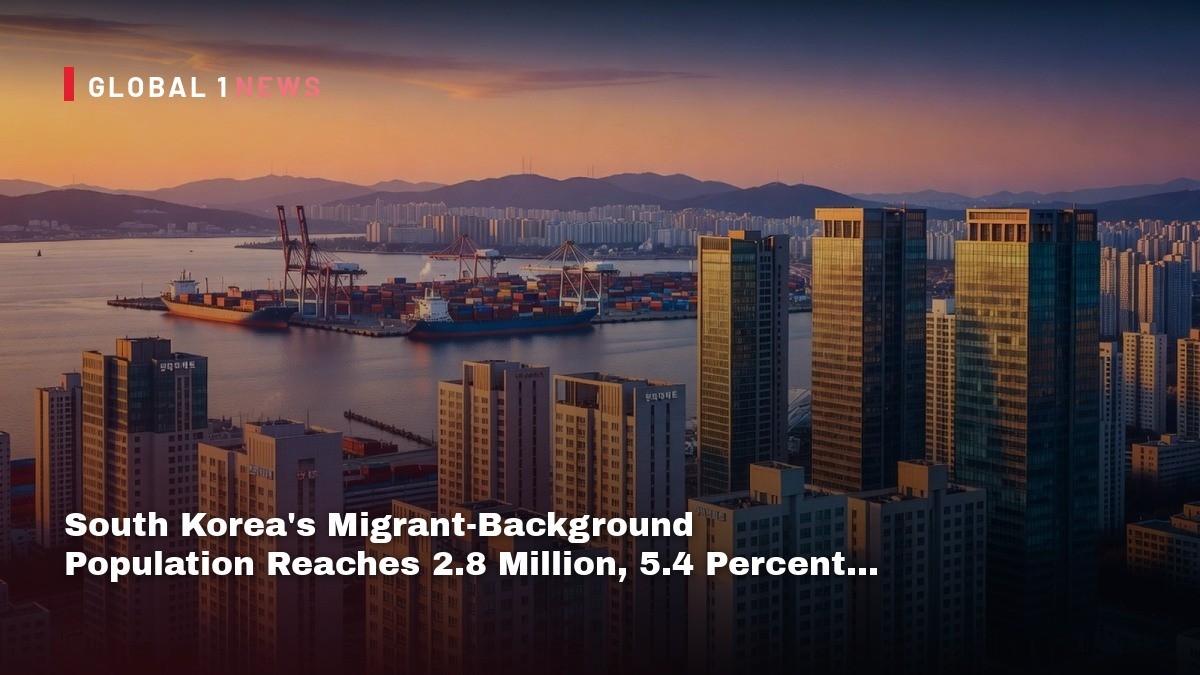 South Korea’s Migrant‑Background Population Reaches 2.8 Million, 5.4 Percent of Total