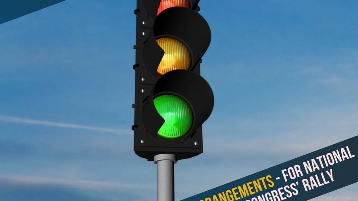 Traffic arrangements: National Democratic Congress Rally