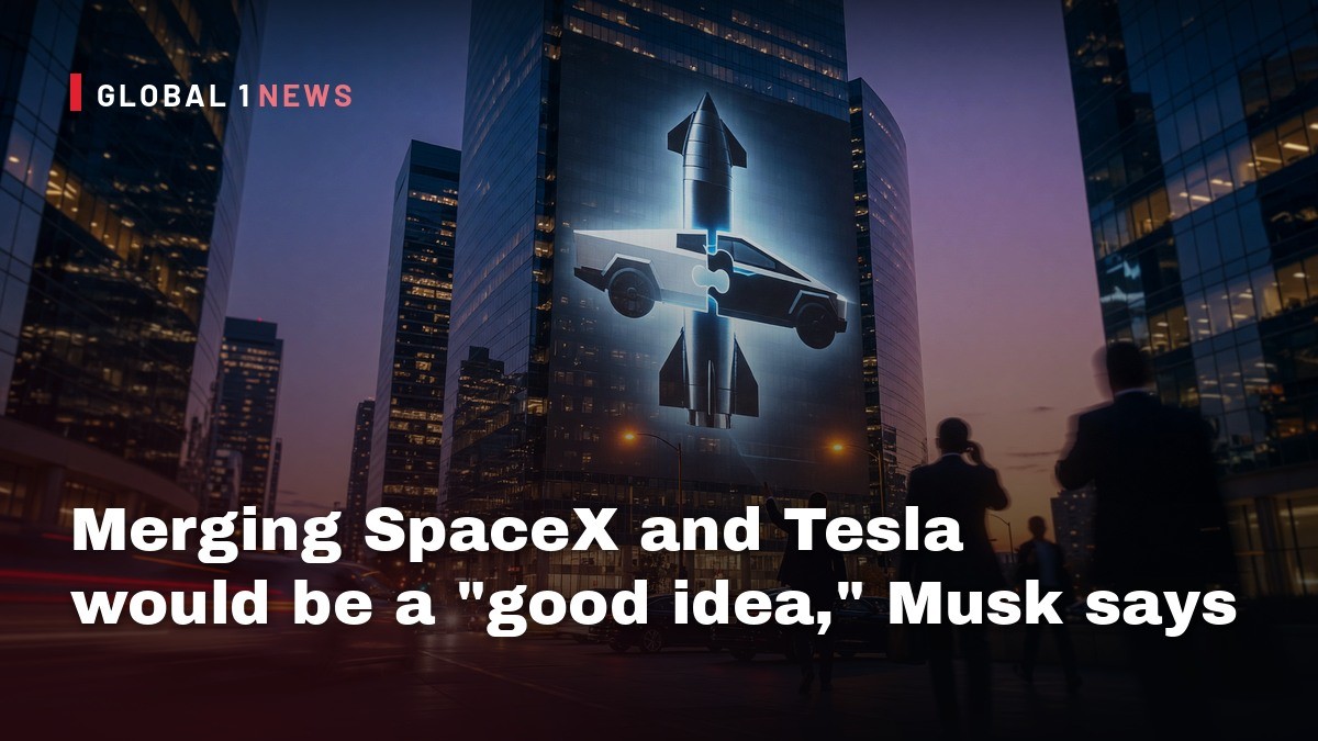 Merging SpaceX and Tesla would be a "good idea," Musk says