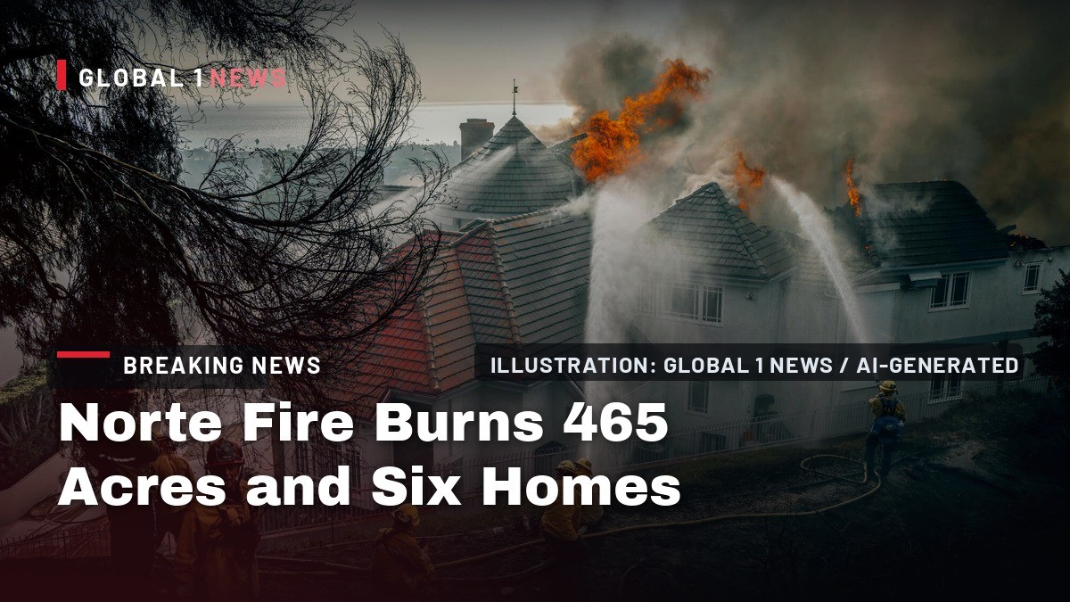 Norte Fire Burns 465 Acres and Six Homes as 16,000 Flee San Clemente and San Juan Capistrano