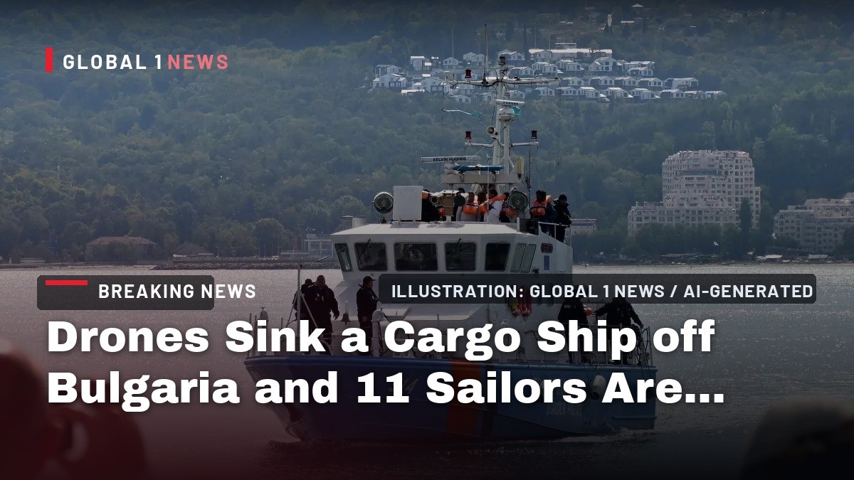 Drones Sink a Cargo Ship off Bulgaria and 11 Sailors Are Missing as Sofia Summons Russia's Ambassador