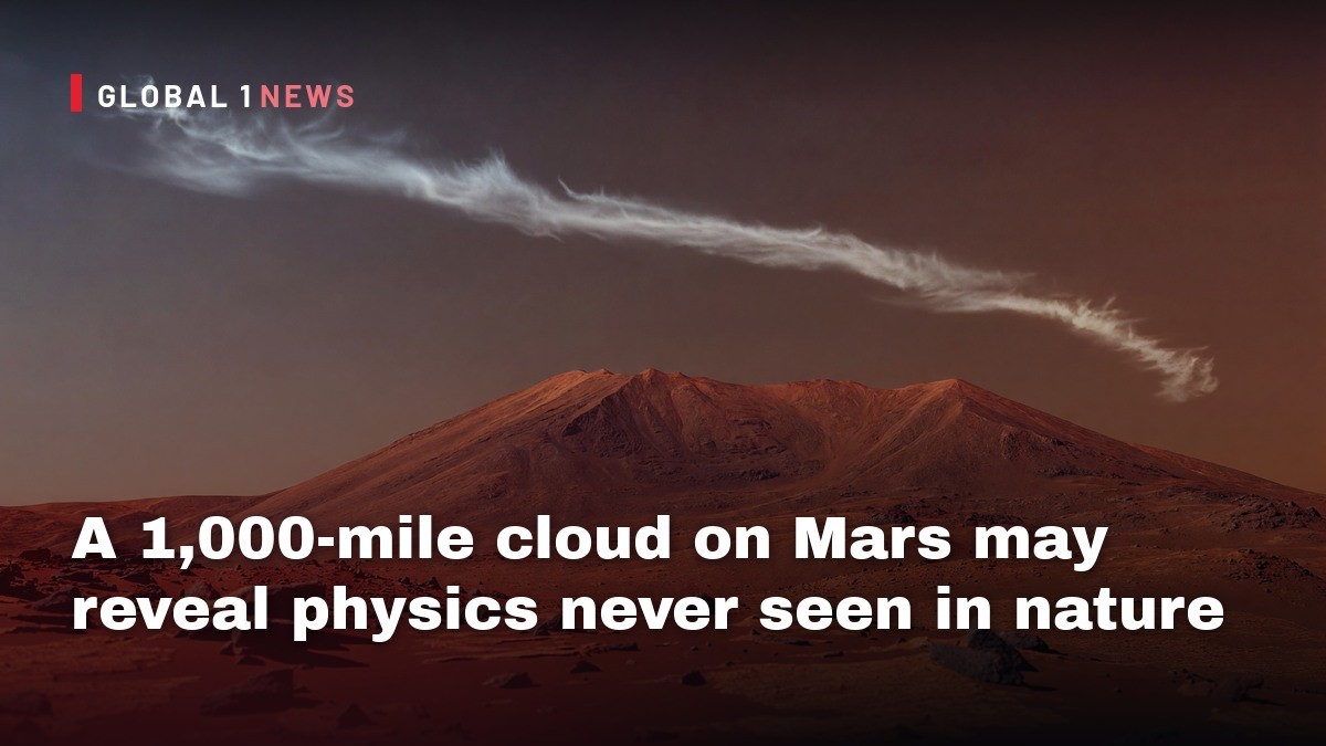 A 1,000-mile cloud on Mars may reveal physics never seen in nature