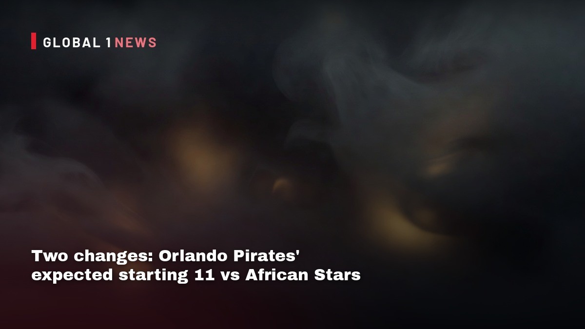 Two changes: Orlando Pirates’ expected starting 11 vs African Stars