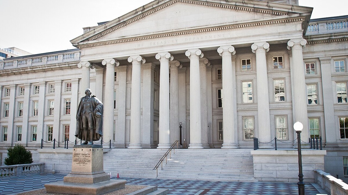 The U.S. Treasury Building in Washington, D.C., which announced the record enforcement actions against Bank of America. Photo: Tony Webster via Wikimedia Commons (CC BY-SA 3.0)