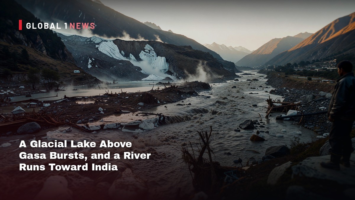 A Glacial Lake Above Gasa Bursts, and a River Runs Toward India