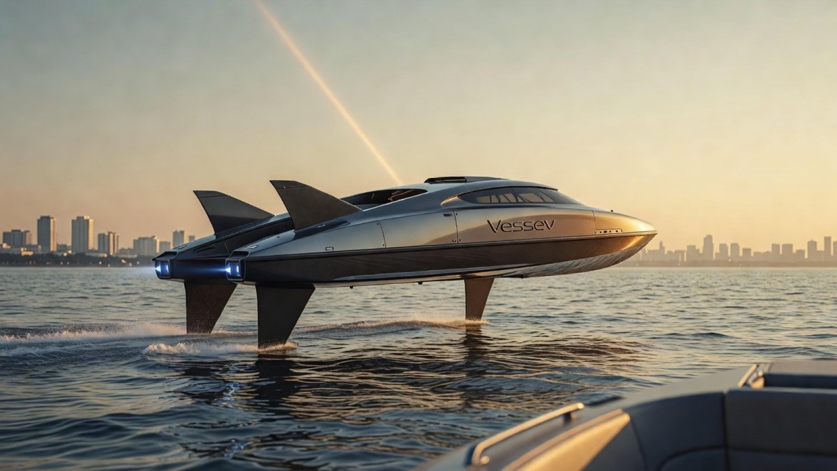 Vessev built an electric ferry that almost flies