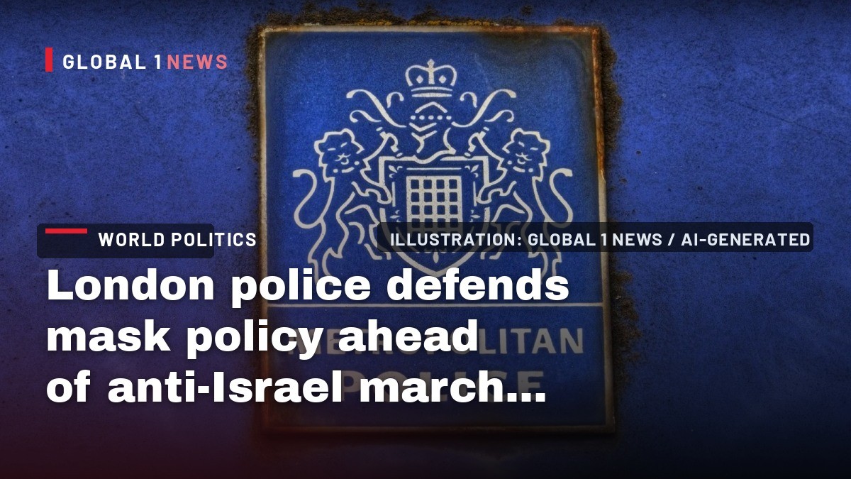 London police defends mask policy ahead of anti-Israel march, rejects claims of 'two-tier policing'