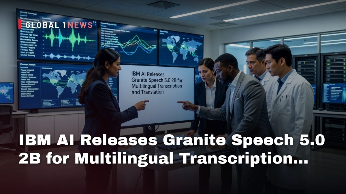 IBM AI Releases Granite Speech 5.0 2B for Multilingual Transcription and Translation