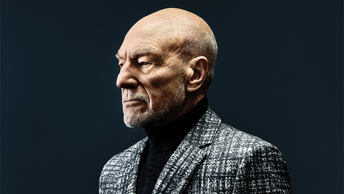 Patrick Stewart in a studio portrait. Photo: Marco Grob for Variety