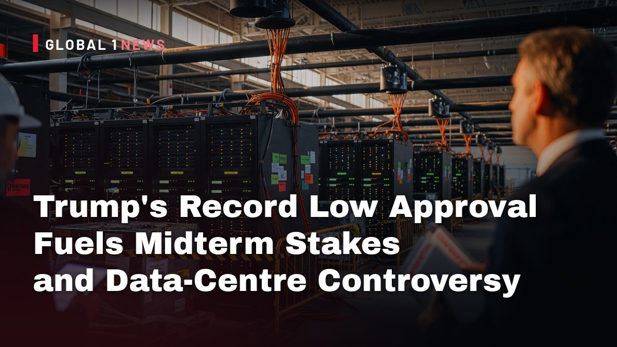 Trump’s Record Low Approval Fuels Midterm Stakes and Data‑Centre Controversy