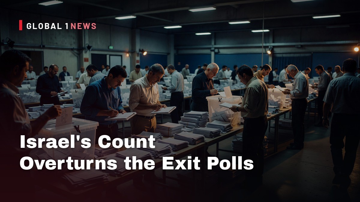 Israel's Count Overturns the Exit Polls as the Arab Parties Reach a Record 18 Seats