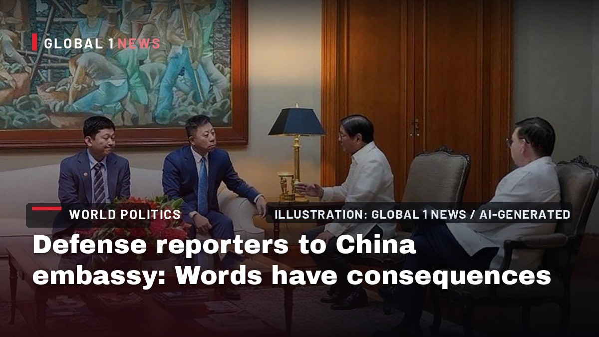 Defense reporters to China embassy: Words have consequences
