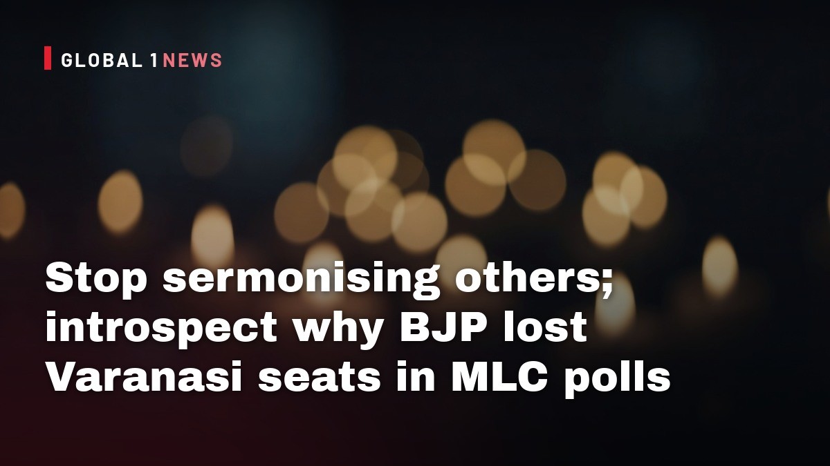 Stop sermonising others; introspect why BJP lost Varanasi seats in MLC polls: Congress slams PM