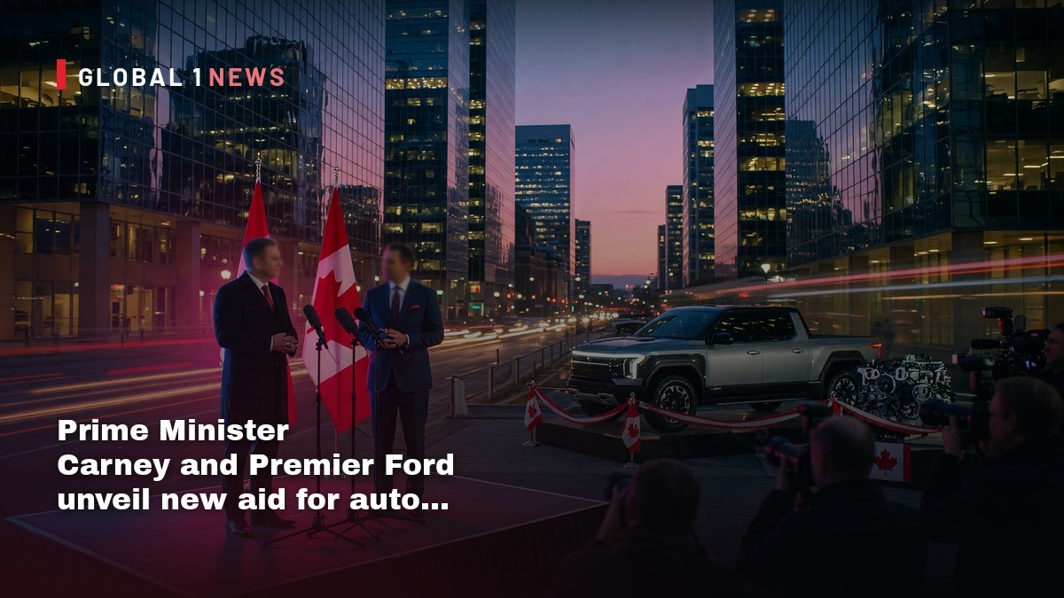 Prime Minister Carney and Premier Ford unveil new aid for auto sector amid US trade tensions
