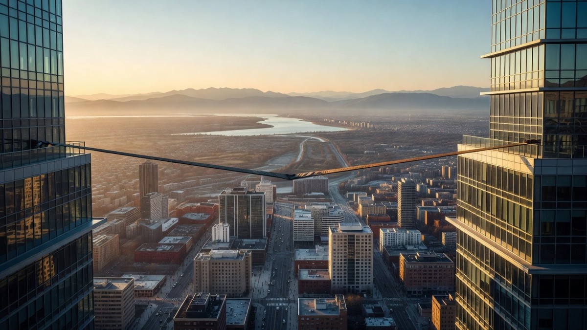 Slackline Champion Jaan Roose Elevates Seoul’s Urban Landscape