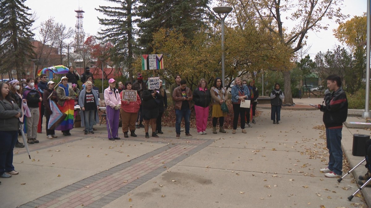 Sask. trans rights supporters rally across province against Bill 137