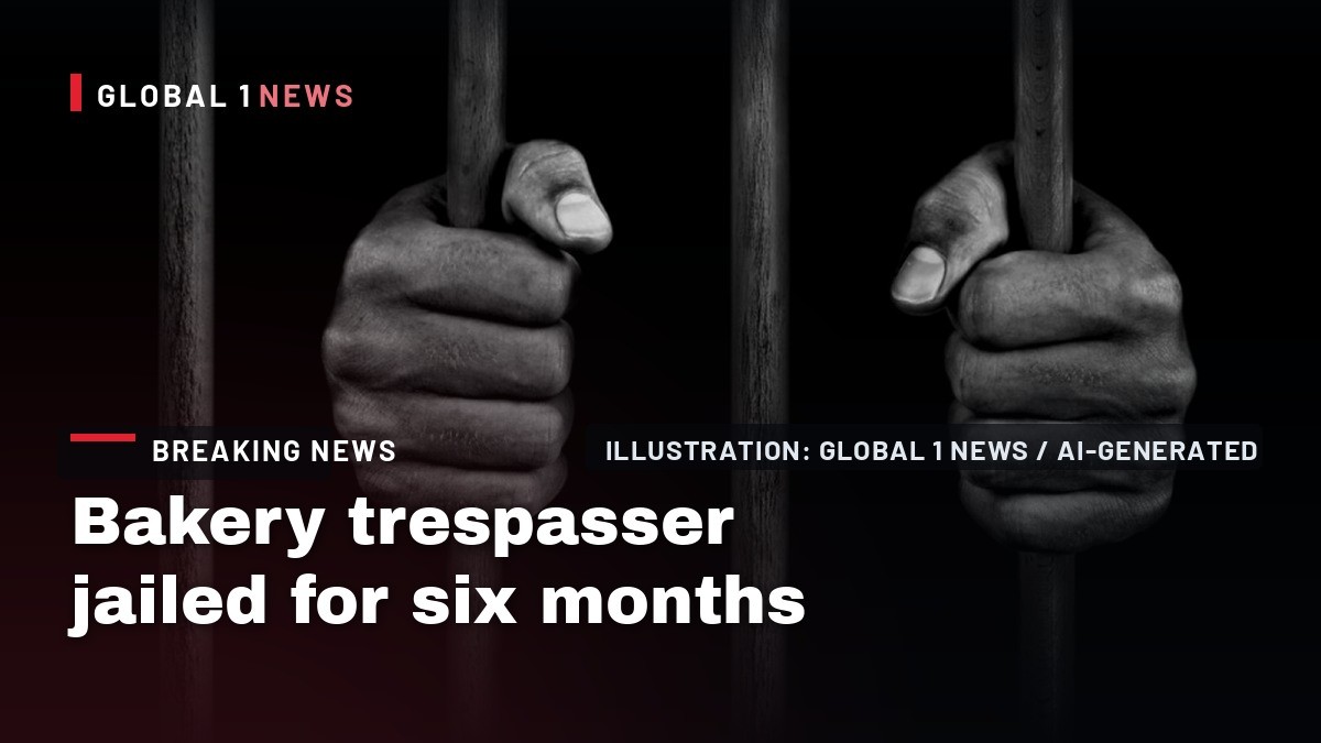 Bakery trespasser jailed for six months