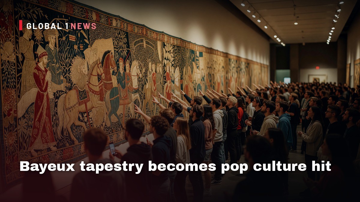 Bayeux tapestry becomes pop culture hit as young people more keen to see exhibition than top films