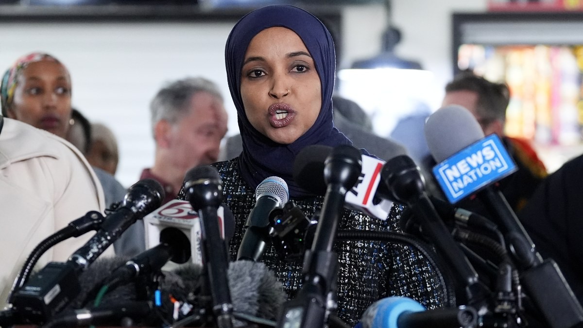 Representative Ilhan Omar speaks during a news conference in Minneapolis on 28 January 2026. Photo: Adam Gray/AP
