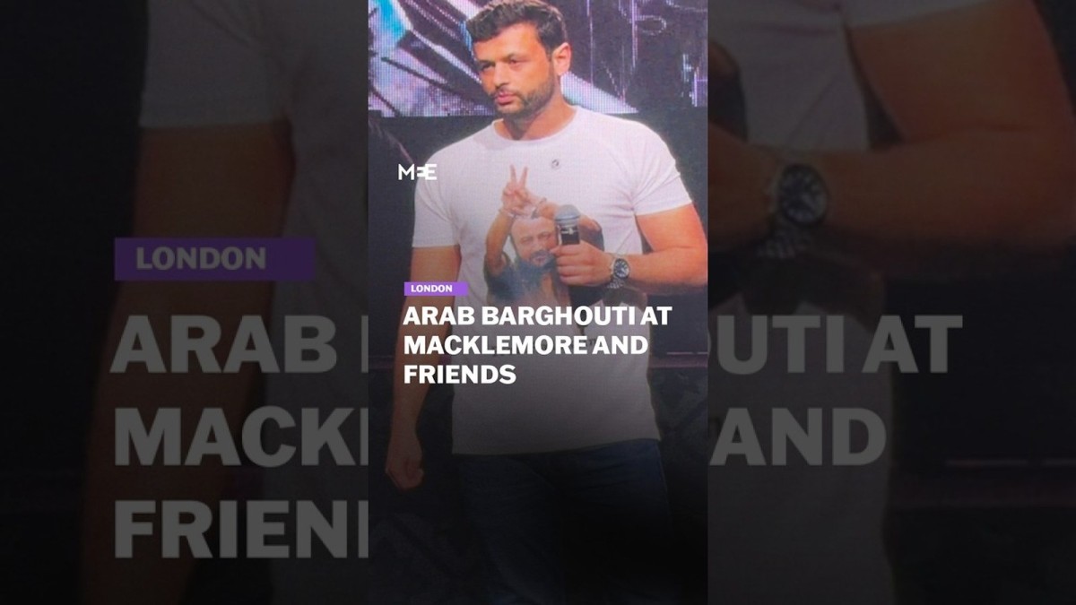Arab Barghouti Calls for South Africa‑Style Turning Point at Macklemore Free Palestine Concert