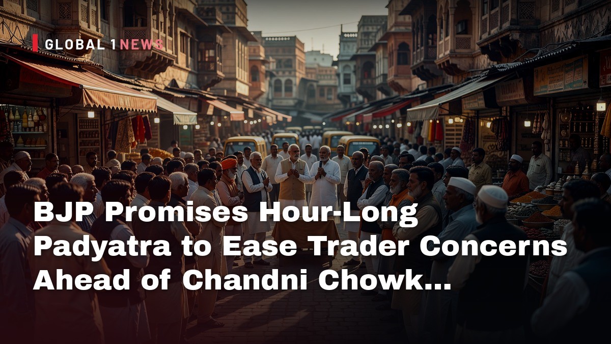 BJP Promises Hour‑Long Padyatra to Ease Trader Concerns Ahead of Chandni Chowk Rally