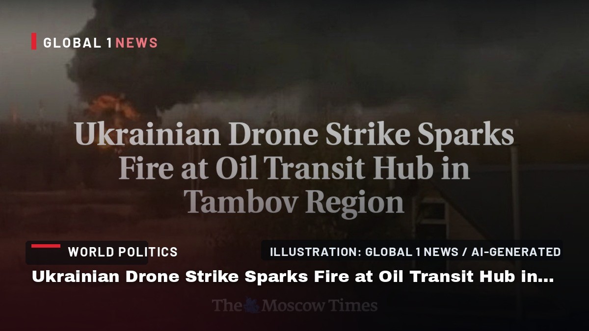 Ukrainian Drone Strike Sparks Fire at Oil Transit Hub in Tambov Region